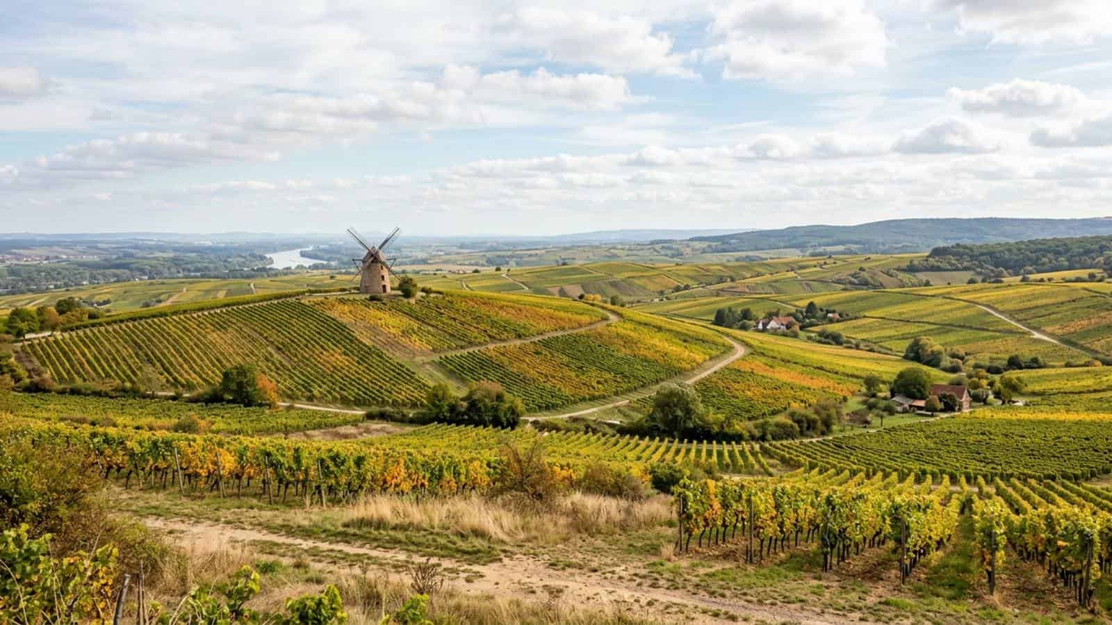 KI-generiertes Foto der Weinberge in der Region Rheinhessen